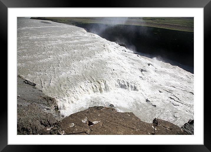 Gullfoss Waterfall Framed Mounted Print by david harding