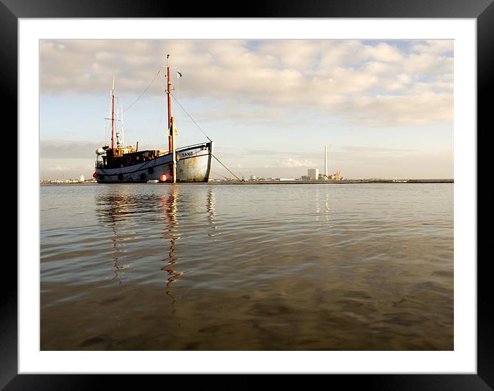 Boat Denmark Framed Mounted Print by david harding