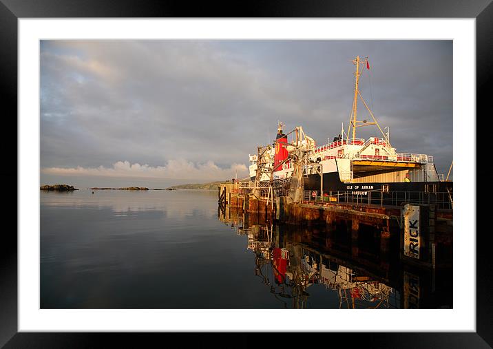 Islay Ferry Framed Mounted Print by david harding