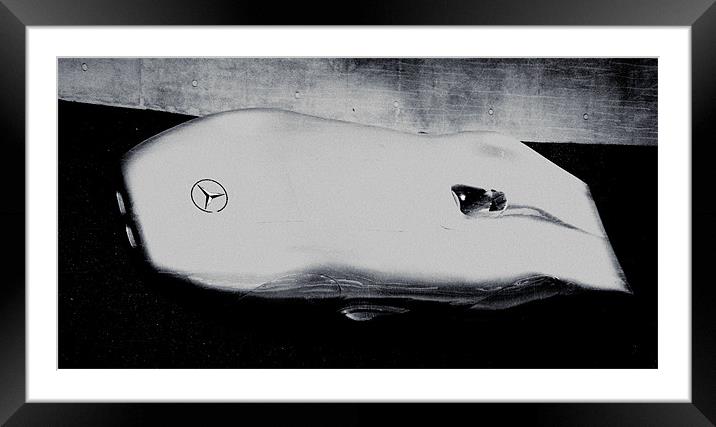 Mercedes Racing Car Framed Mounted Print by david harding