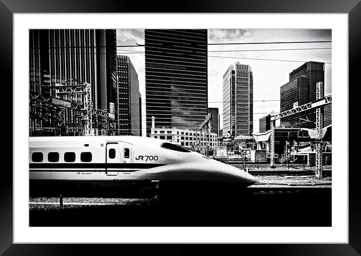 Bullet Train Framed Mounted Print by david harding