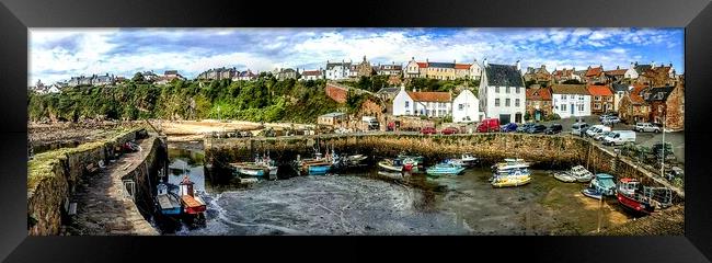 360 Crail Harbour  Framed Print by Laura McGlinn Photog