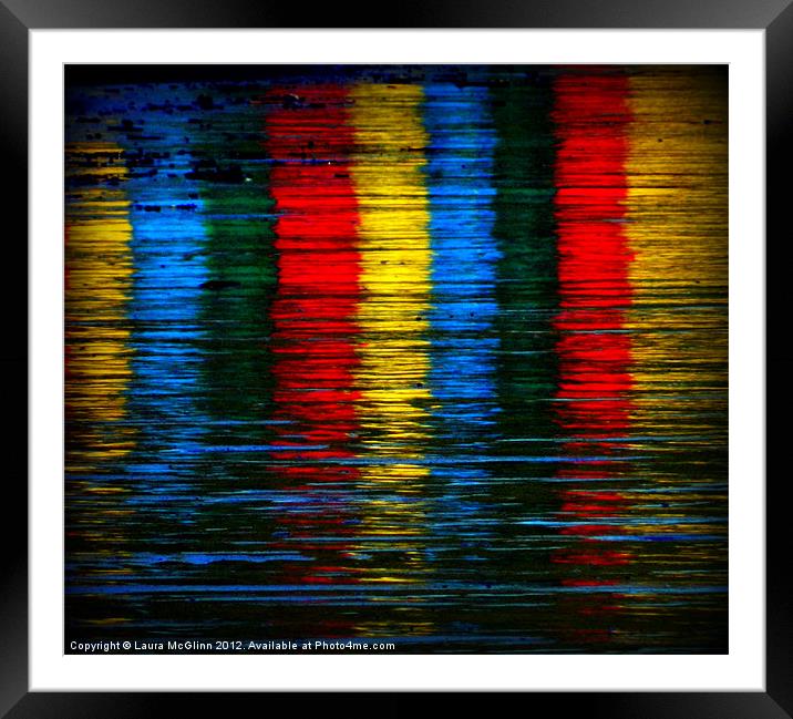 Whitby Crayons Framed Mounted Print by Laura McGlinn Photog