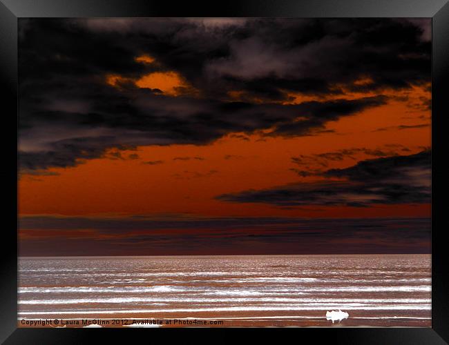 Artistic Sunset Framed Print by Laura McGlinn Photog