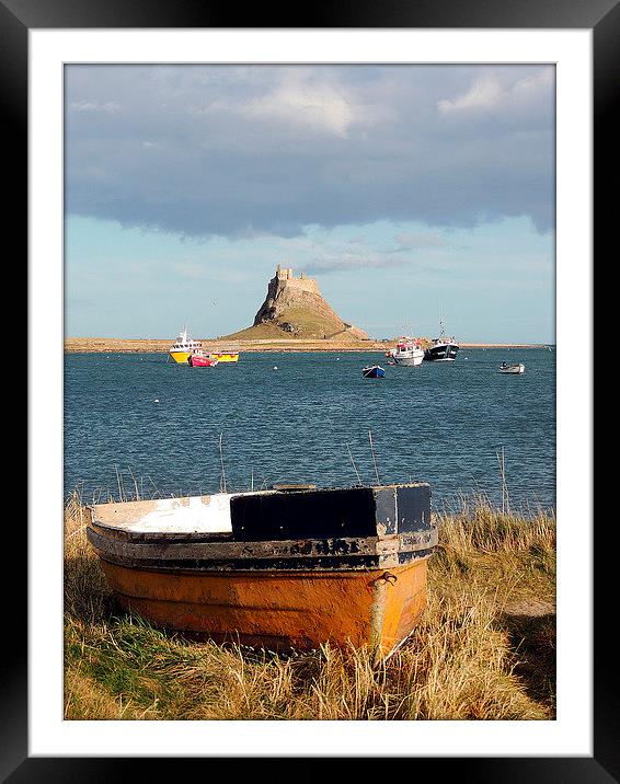  Storm at the Farne Framed Mounted Print by Laura McGlinn Photog