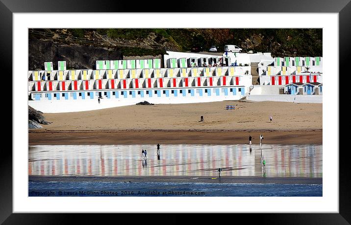 Tolcarne Beach Framed Mounted Print by Laura McGlinn Photog