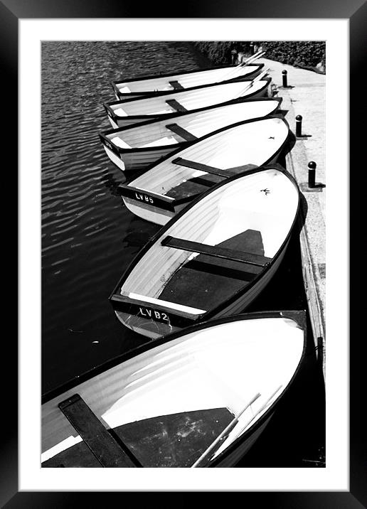 Boats on the Medway Framed Mounted Print by Robert Coffey