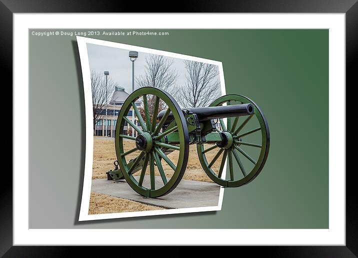 3 Inch Ordnance Rifle Out of Frame Framed Mounted Print by Doug Long