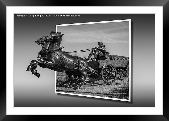 River Crossing 2 Framed Mounted Print by Doug Long