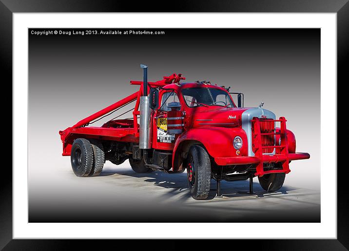 Old Mack Truck Framed Mounted Print by Doug Long