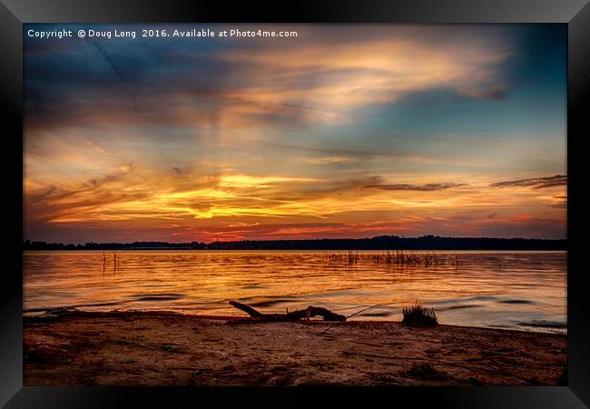 Burning Sky Framed Print by Doug Long