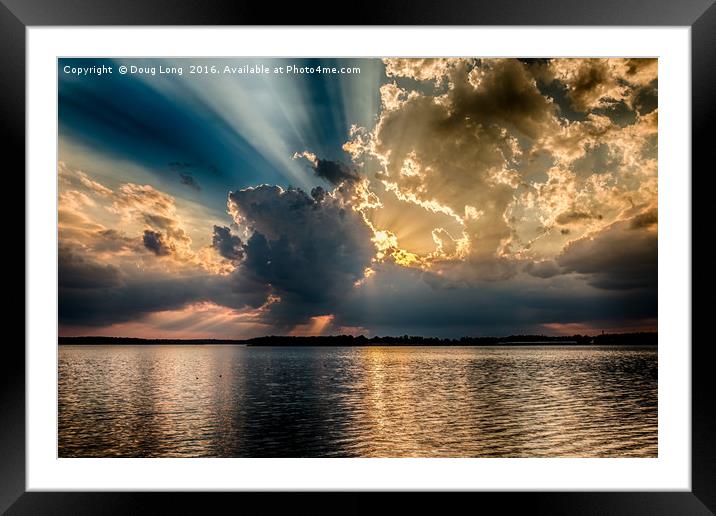 Burst of CLouds Framed Mounted Print by Doug Long