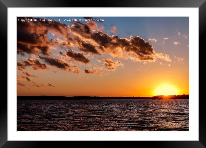 Beautiful Sunset Framed Mounted Print by Doug Long