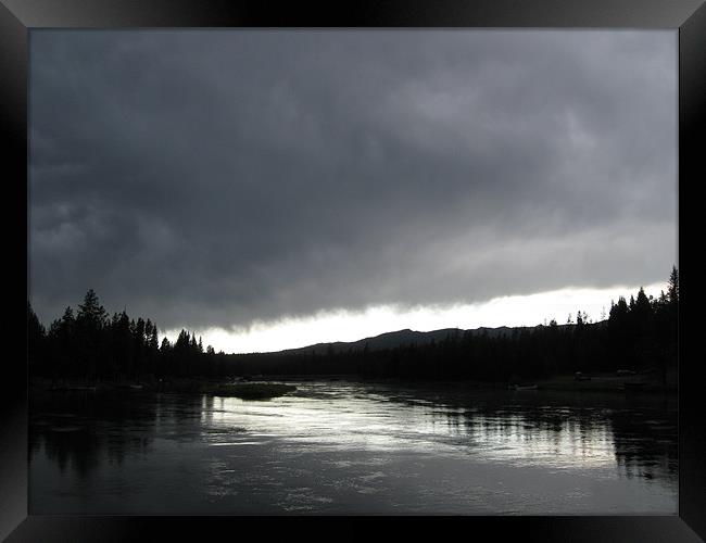 Evening on the Snake River Framed Print by Mariah Porter