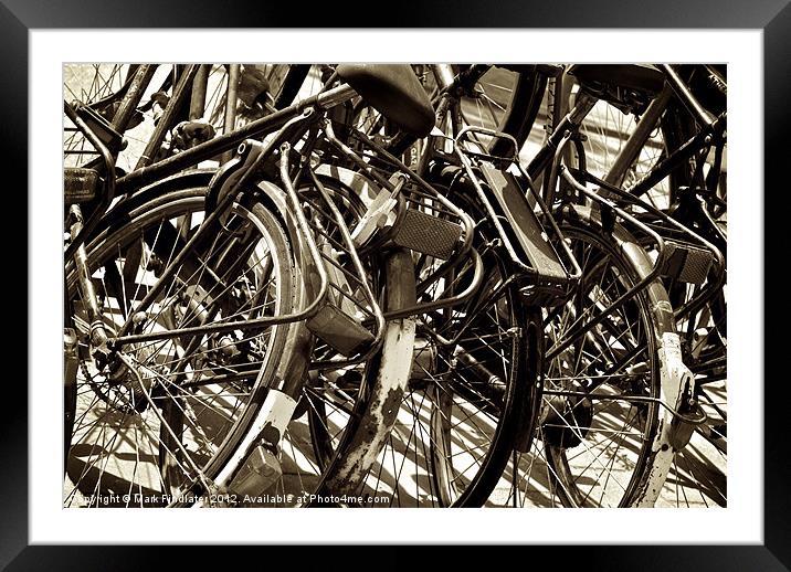 Amsterdam Bikes Framed Mounted Print by Mark Findlater