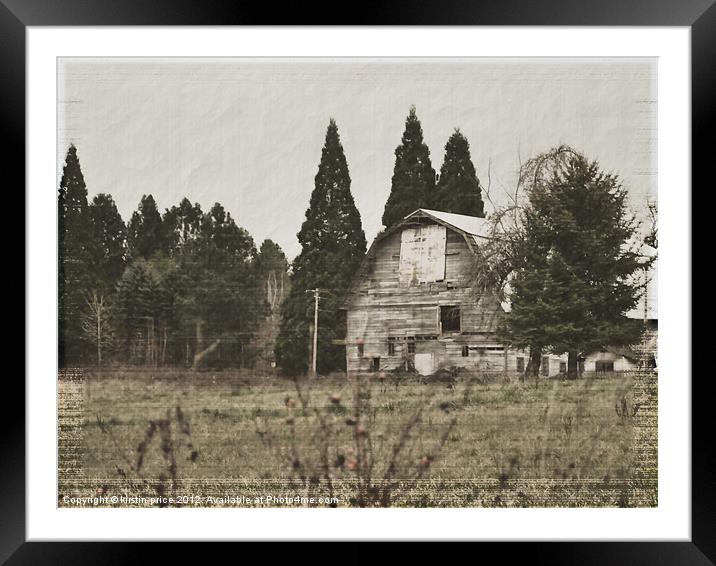 old barn Framed Mounted Print by kirstin price