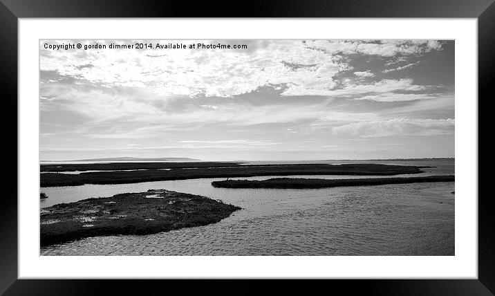 A View of the Solent Framed Mounted Print by Gordon Dimmer