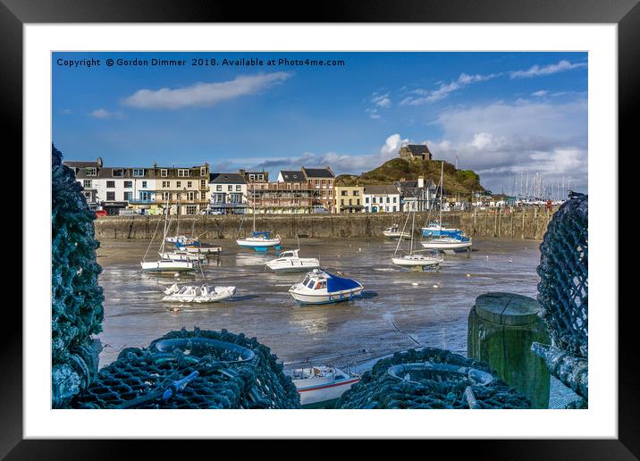 Ilfracombe Harbour at Low Tide Framed Mounted Print by Gordon Dimmer