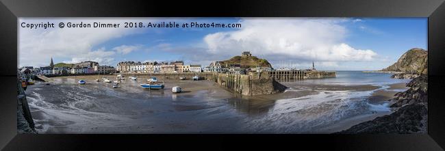A panoramic view of Ilfracombe Harbour Framed Print by Gordon Dimmer