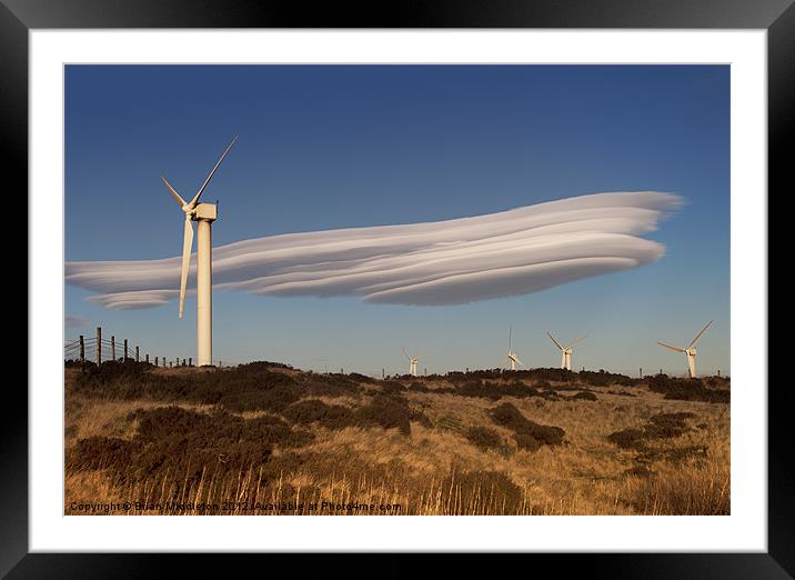 Lenticular Cloud Framed Mounted Print by Brian Middleton
