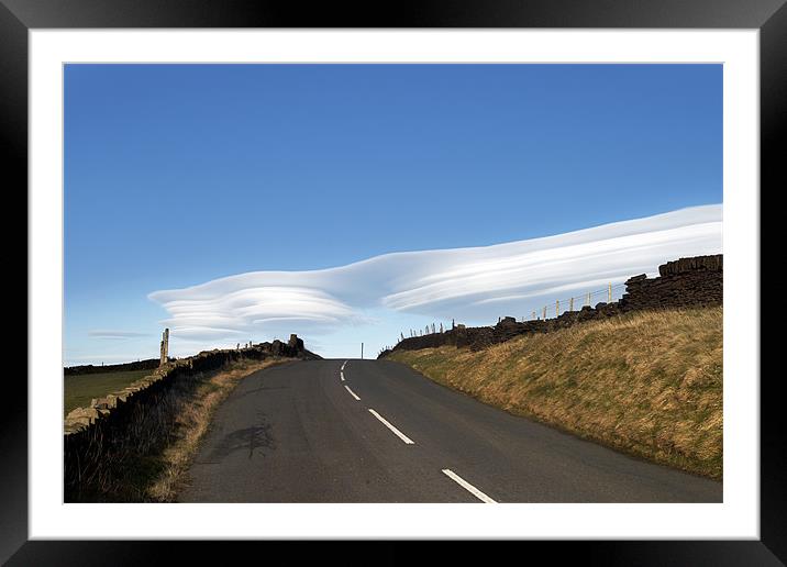 Rare lenticular cloud Framed Mounted Print by Brian Middleton