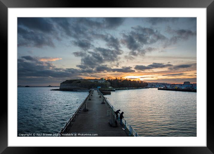 Weymouth Nothe Fort Framed Mounted Print by Paul Brewer