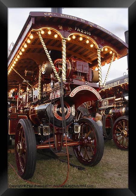Dolphin at The Great Dorset Steam Fair. Framed Print by Paul Brewer