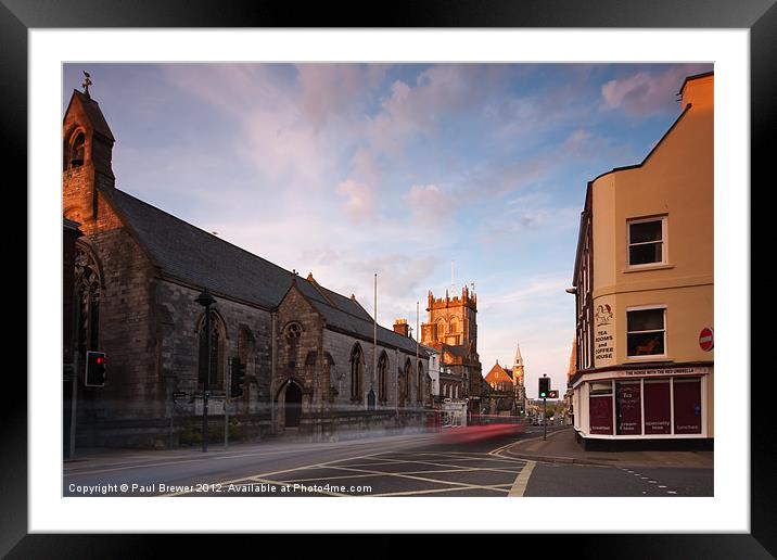 Dorchester in evening light. Framed Mounted Print by Paul Brewer