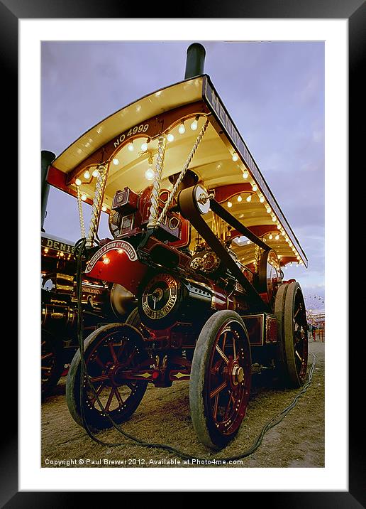 Burrell Showmans Engine 4999 Margaret Framed Mounted Print by Paul Brewer