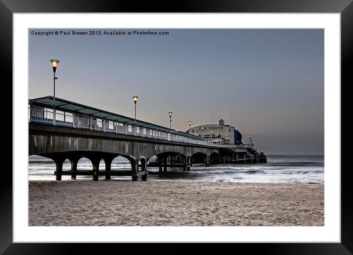 Bournemouth Pier Framed Mounted Print by Paul Brewer