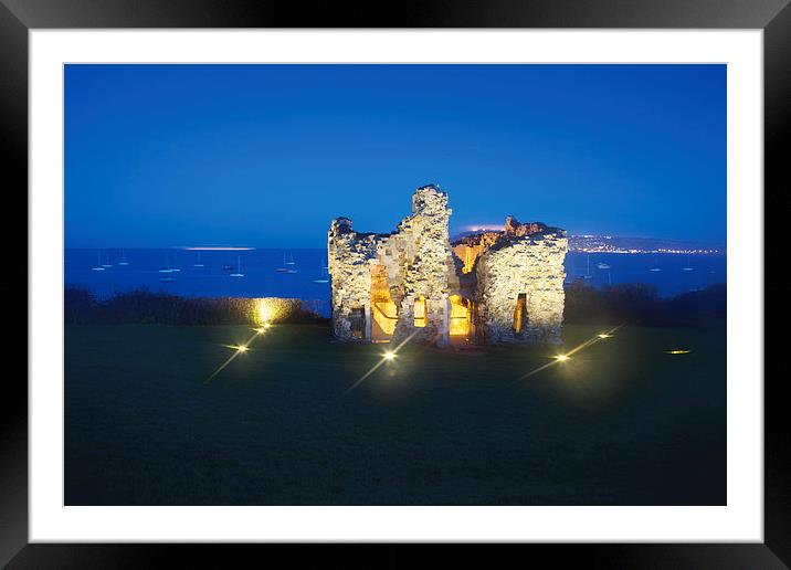 Sandsfoot Castle Framed Mounted Print by Paul Brewer