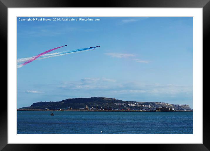 Red Arrows 9 Framed Mounted Print by Paul Brewer