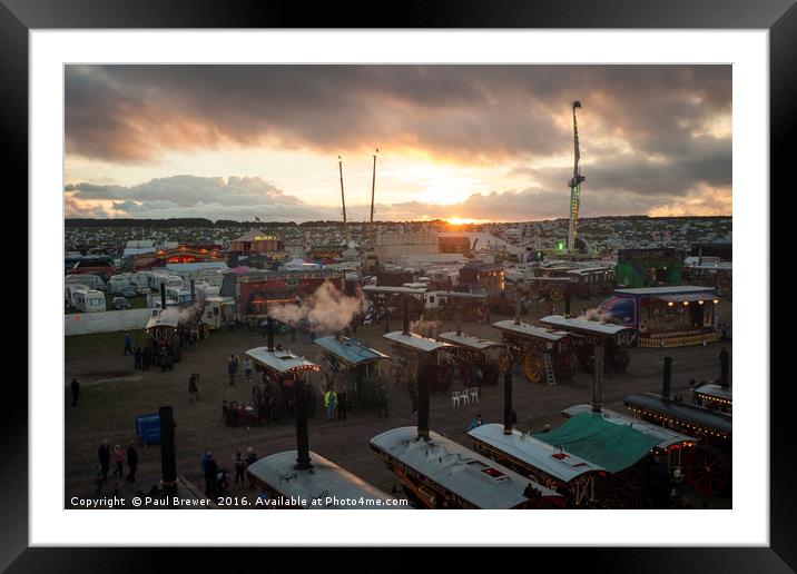 Great Dorset Steam Fair 2016 Framed Mounted Print by Paul Brewer