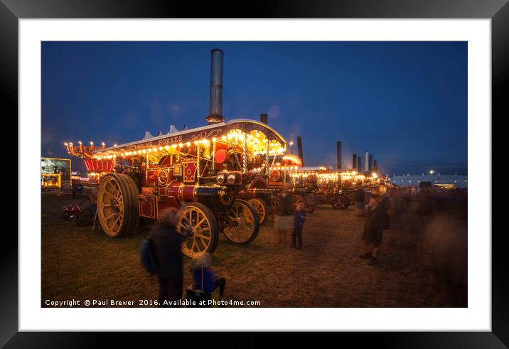 Great Dorset Steam Fair 2016 Framed Mounted Print by Paul Brewer