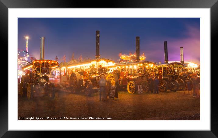 Great Dorset Steam Fair 2016 Framed Mounted Print by Paul Brewer