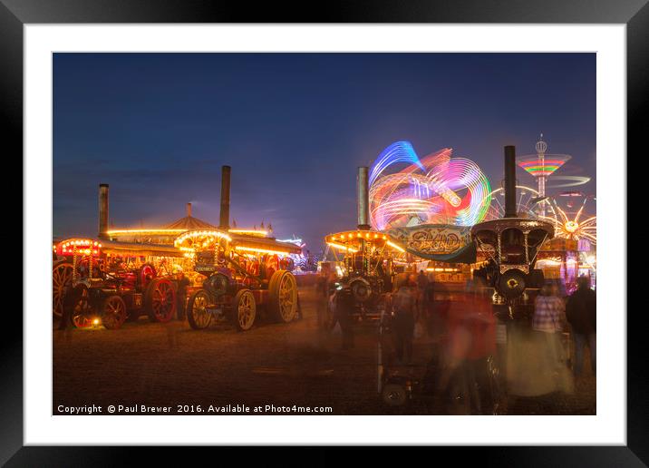 Night time Fun Framed Mounted Print by Paul Brewer