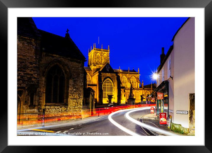 SHERBORNE ABBEY  Framed Mounted Print by Paul Brewer