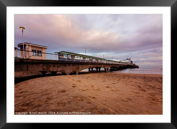 Bournemouth Pier  Framed Mounted Print by Paul Brewer