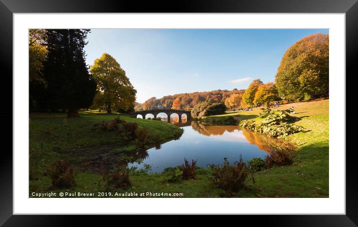 Stourhead Gardens Wiltshire Framed Mounted Print by Paul Brewer