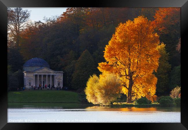 Stourhead Wiltshire Framed Print by Paul Brewer