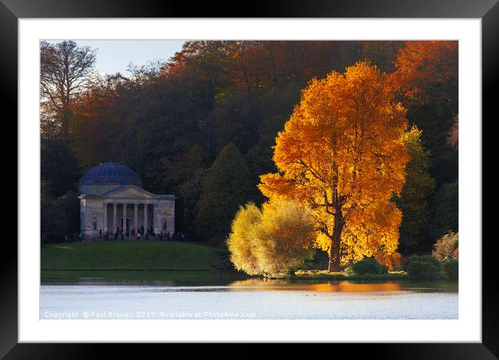 Stourhead Wiltshire Framed Mounted Print by Paul Brewer