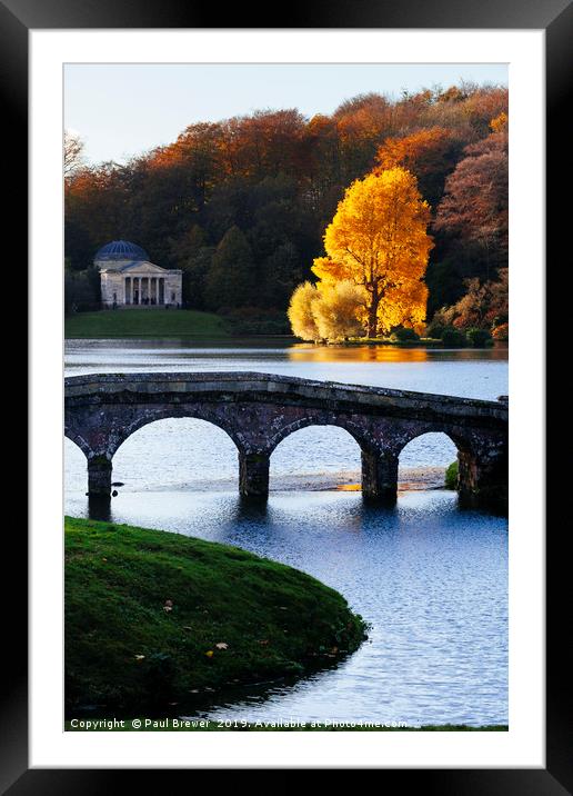 Stourhead Gardens Wiltshire Framed Mounted Print by Paul Brewer