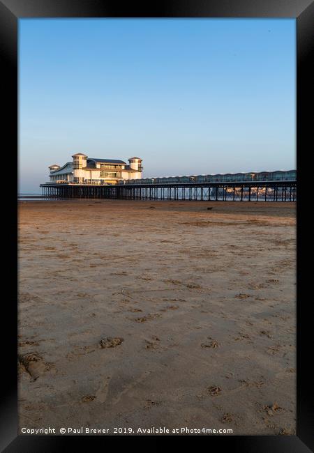 Weston Super Mare Grand Pier Framed Print by Paul Brewer