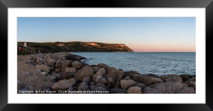 Ringstead Bay  Framed Mounted Print by Paul Brewer