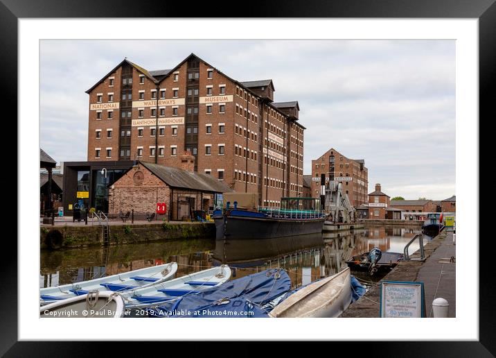 National Waterways Museum Framed Mounted Print by Paul Brewer