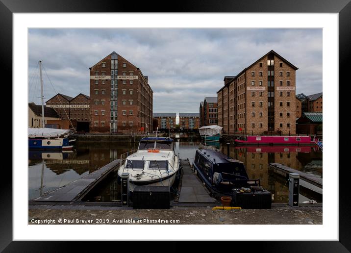 Gloucester Docks  Framed Mounted Print by Paul Brewer