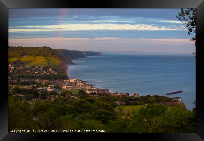 Sidmouth after the storm Framed Print by Paul Brewer