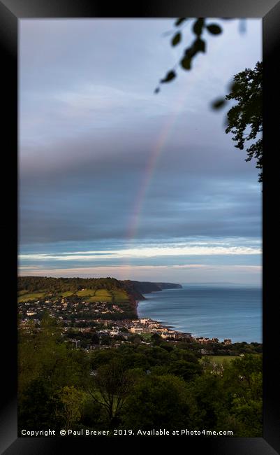 Sidmouth after the storm Framed Print by Paul Brewer