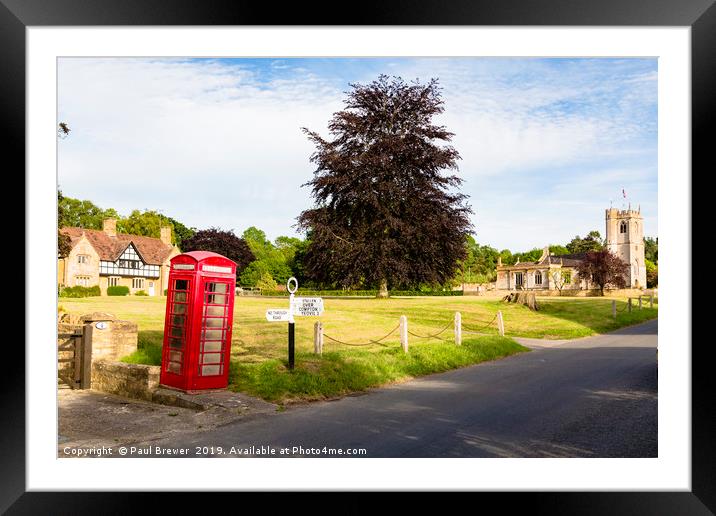 The Green Nether Compton Framed Mounted Print by Paul Brewer