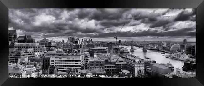 The River Thames Framed Print by Paul Brewer